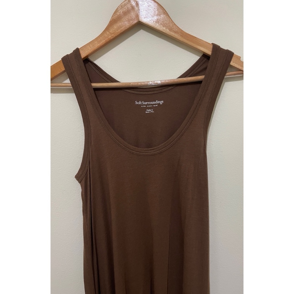 Soft Surroundings Santiago Dress Size Petite Small Brown - Picture 3 of 12